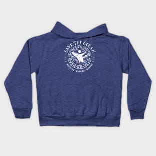 Keep the Sea Plastic Free - Save The Ocean - Humpback Whale Kids Hoodie